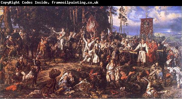 Jan Matejko The Battle of Raclawice, a major battle of the Kosciuszko Uprising